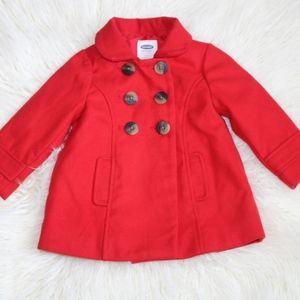 Old Navy Red Pea Coat